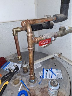 repaired water heater